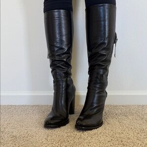 Rocco P. Black Heeled Boots